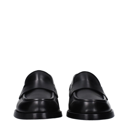 Mocasines Dolce & Gabbana de cuero negro sin cordones
