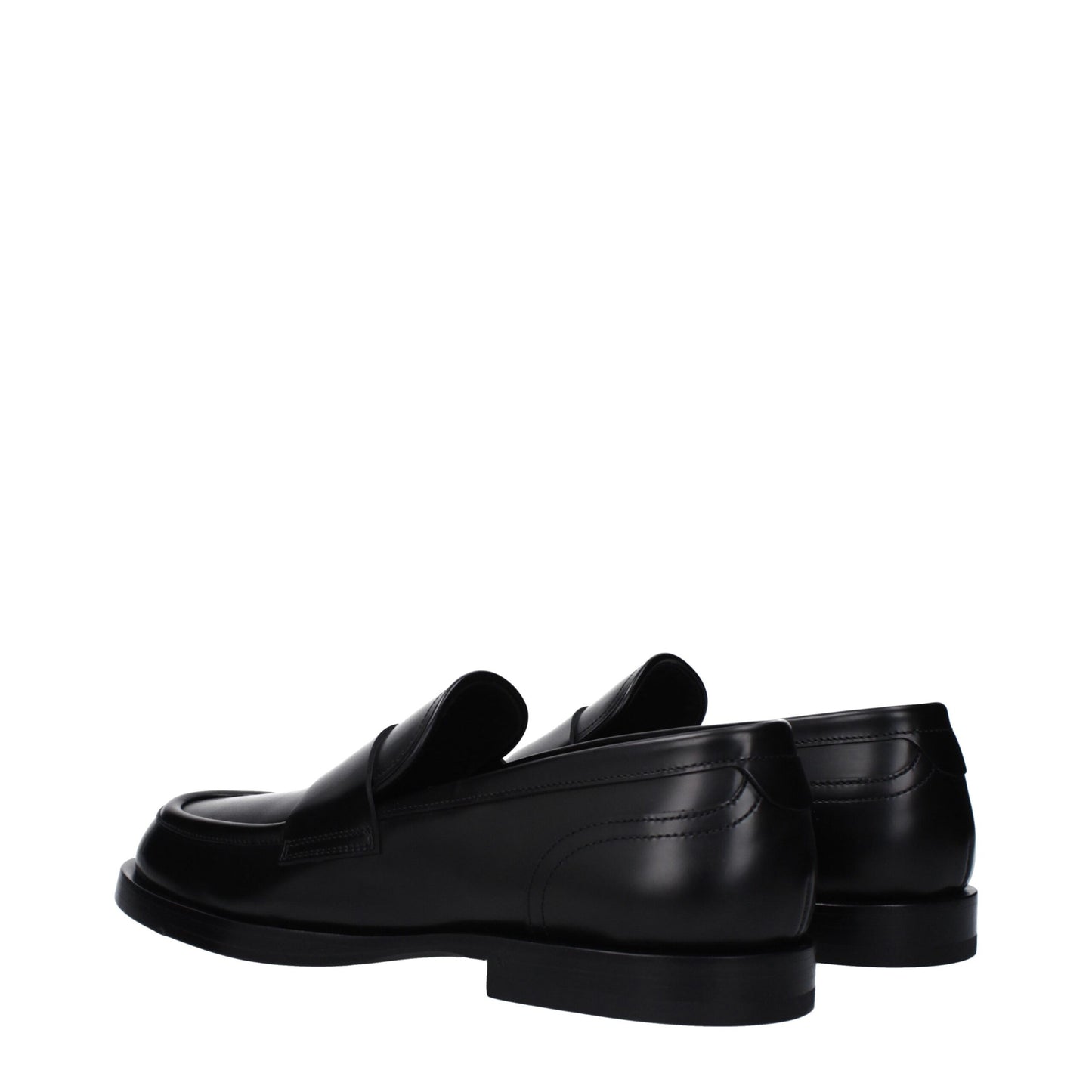 Mocasines Dolce & Gabbana de cuero negro sin cordones