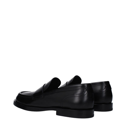 Mocasines Dolce & Gabbana de cuero negro sin cordones