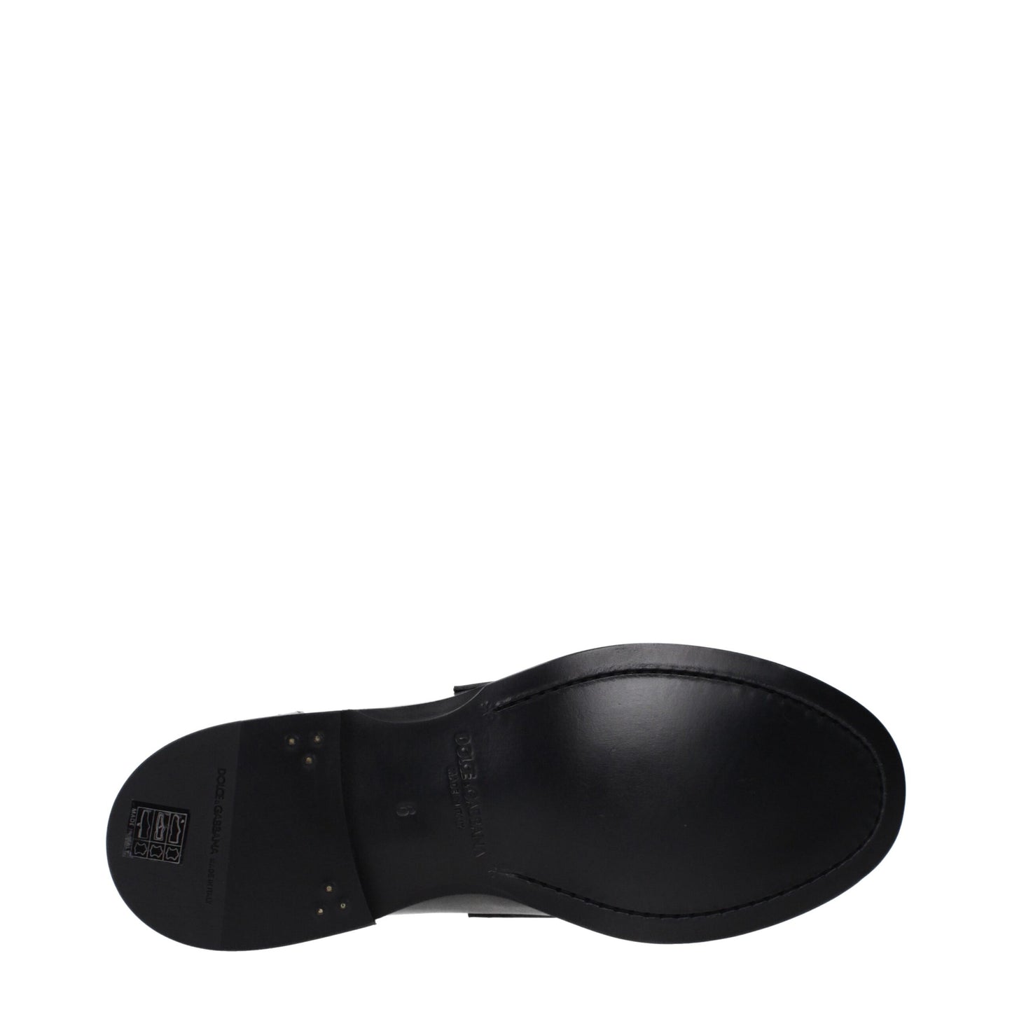 Mocasines Dolce & Gabbana de cuero negro sin cordones