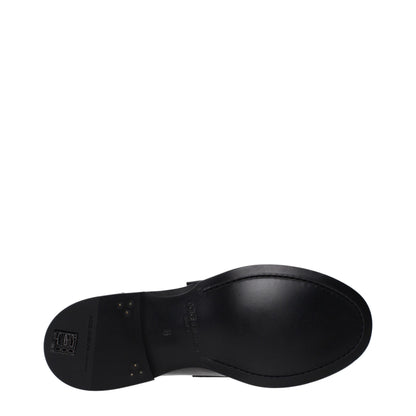 Mocasines Dolce & Gabbana de cuero negro sin cordones