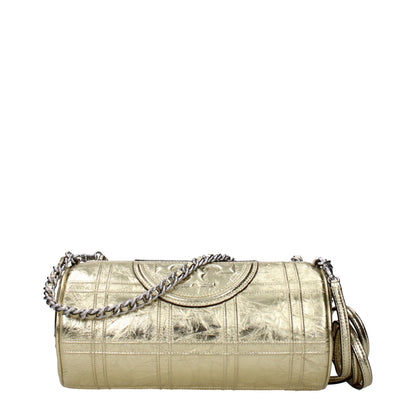 Tory Burch Gold Leather Shoulder Bag