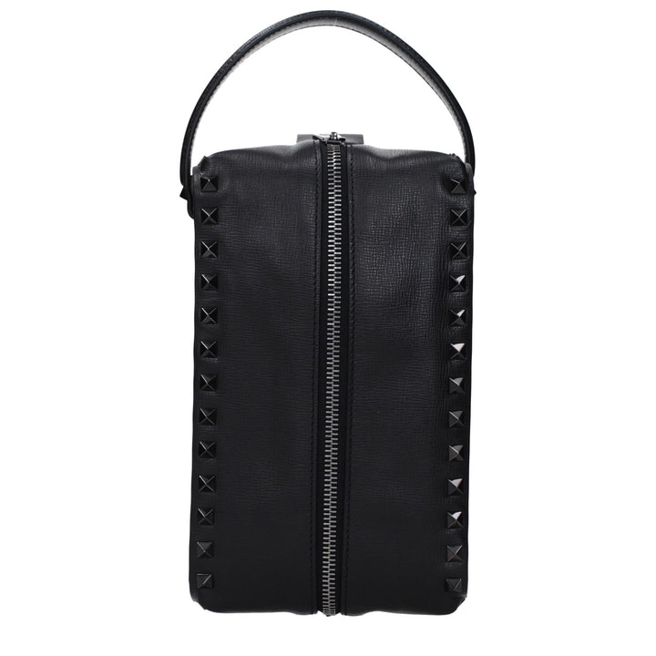 Bolso de mano Valentino Garavani de cuero negro