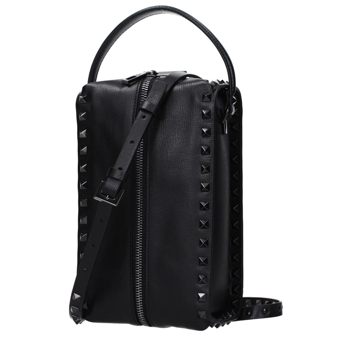 Bolso de mano Valentino Garavani de cuero negro