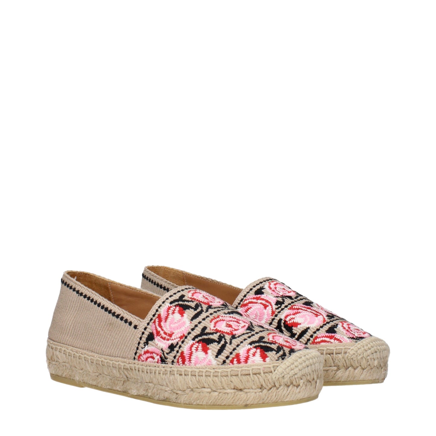 Alpargatas de tela beige Prada