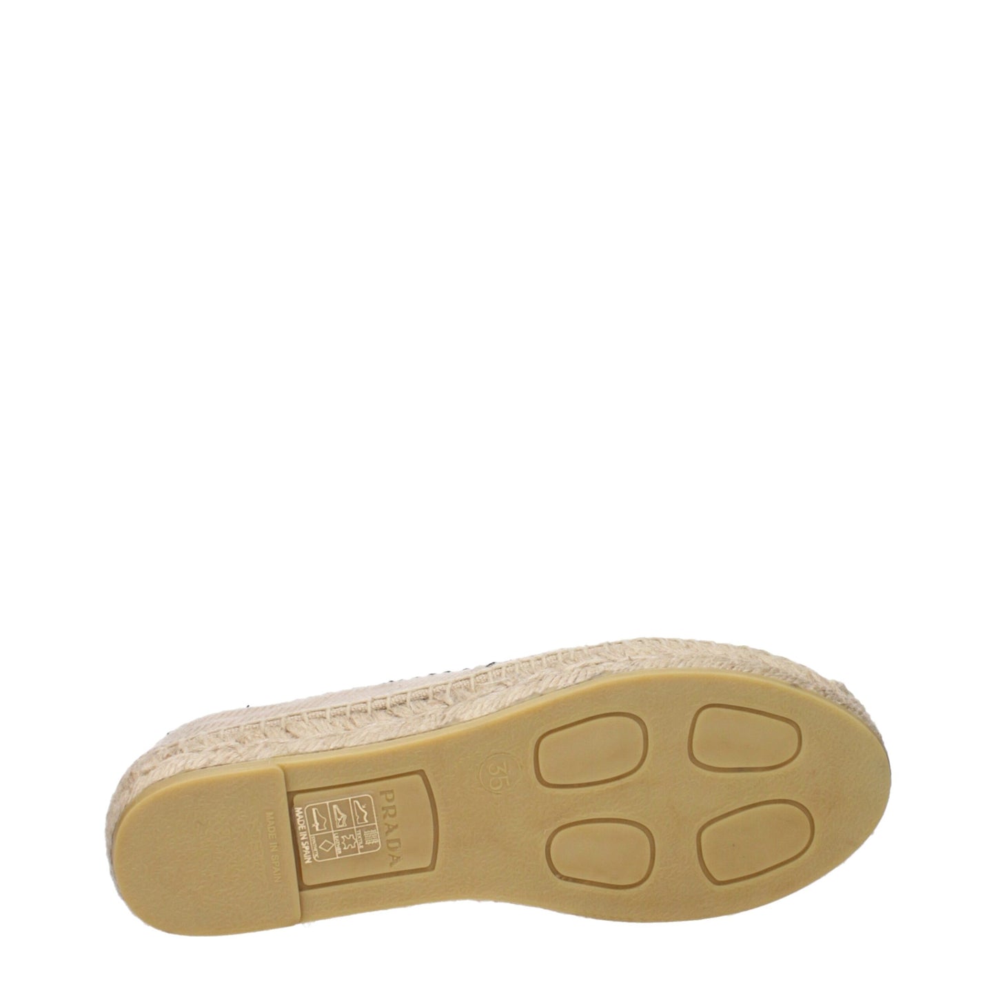 Alpargatas de tela beige Prada