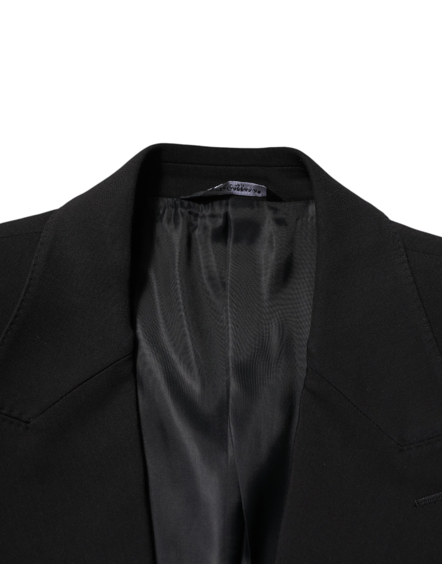 Costume deux pièces Dolce & Gabbana en coton noir, coupe droite