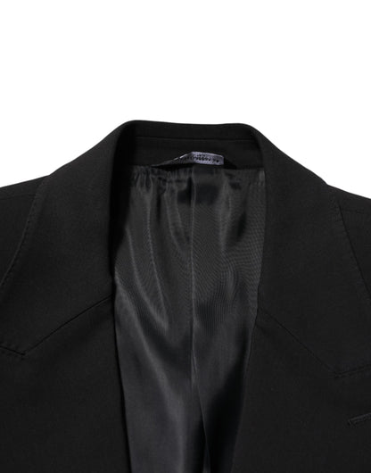 Costume deux pièces Dolce & Gabbana en coton noir, coupe droite