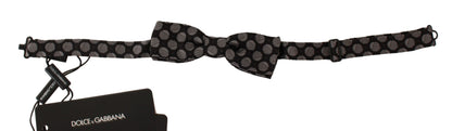 Nœud Papillon Dolce & Gabbana en Soie Jacquard à Pois Marron pour Homme