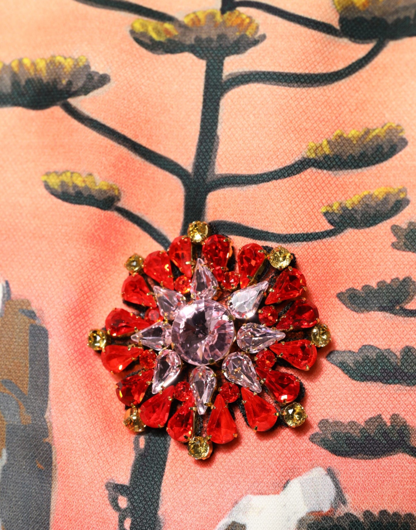 Mini-robe trapèze Dolce & Gabbana ornée de cristaux multicolores