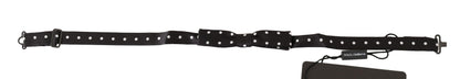 Nœud Papillon Réglable Dolce & Gabbana Noir 100% Soie à Pois
