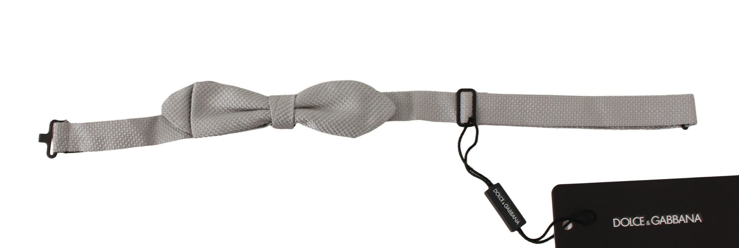 Dolce & Gabbana Papillon ajustable en faille 100 % soie gris