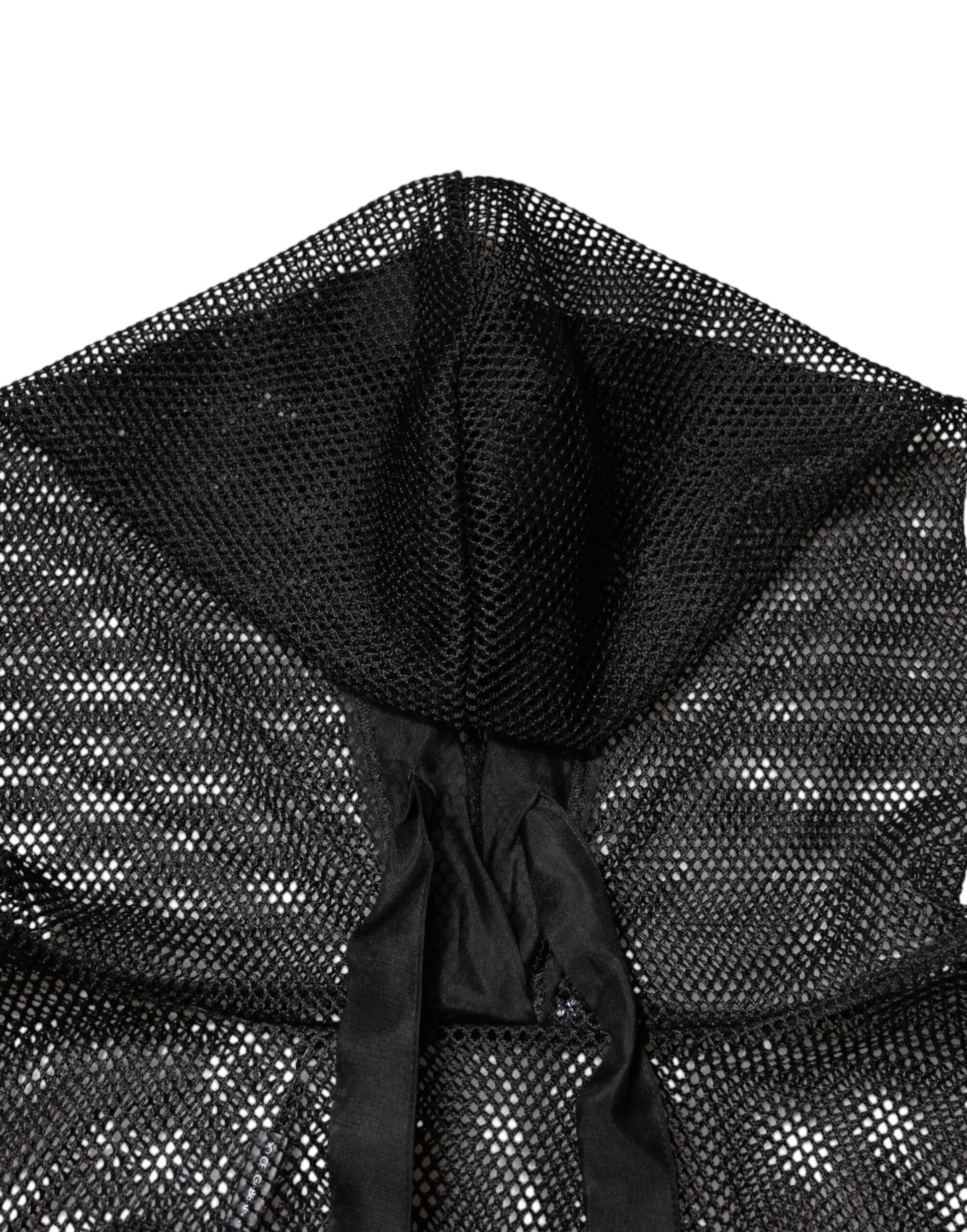 Sudadera con capucha transparente negra Dolce & Gabbana