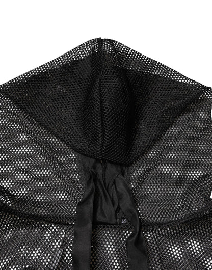 Sudadera con capucha transparente negra Dolce & Gabbana