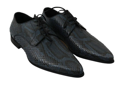 Zapatos de pitón azul de piel de serpiente Dolce & Gabbana