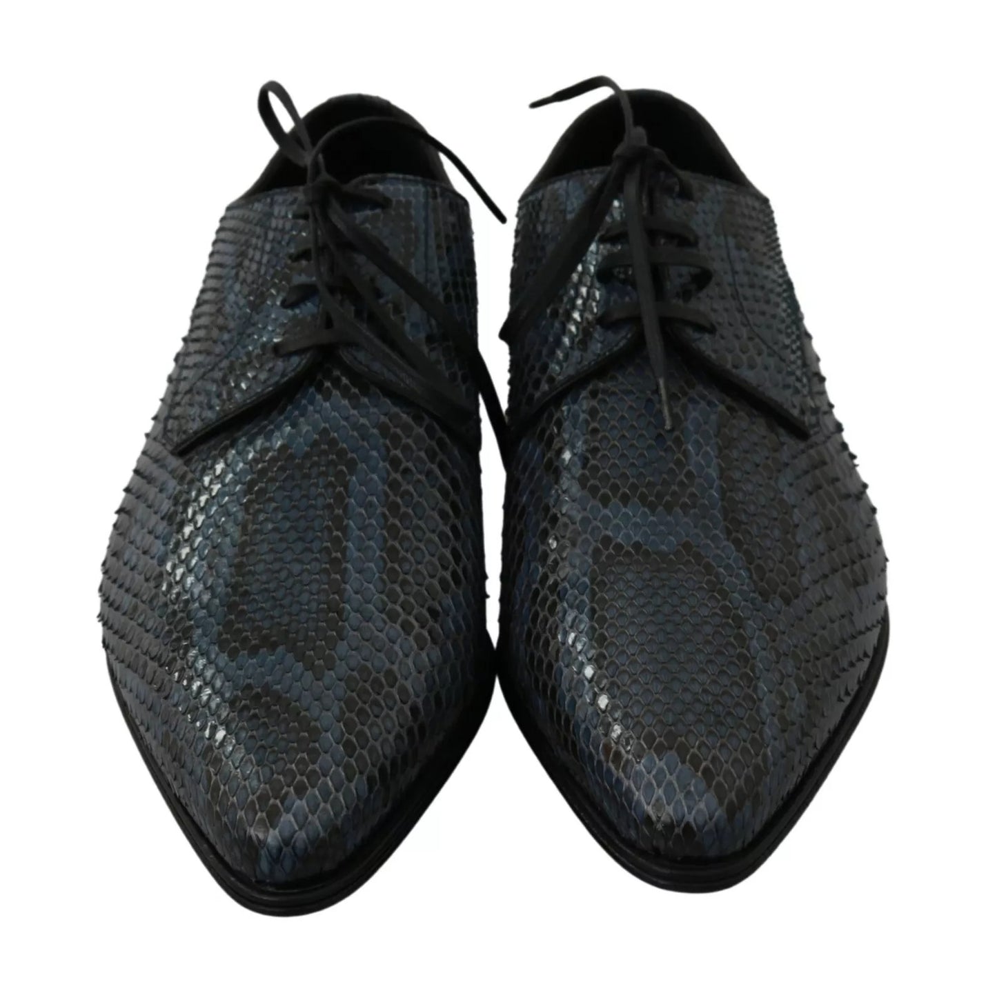 Zapatos de pitón azul de piel de serpiente Dolce & Gabbana