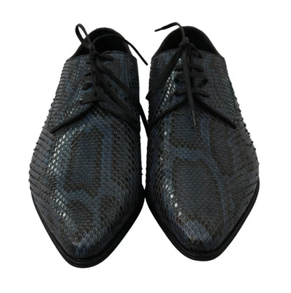 Zapatos de pitón azul de piel de serpiente Dolce & Gabbana