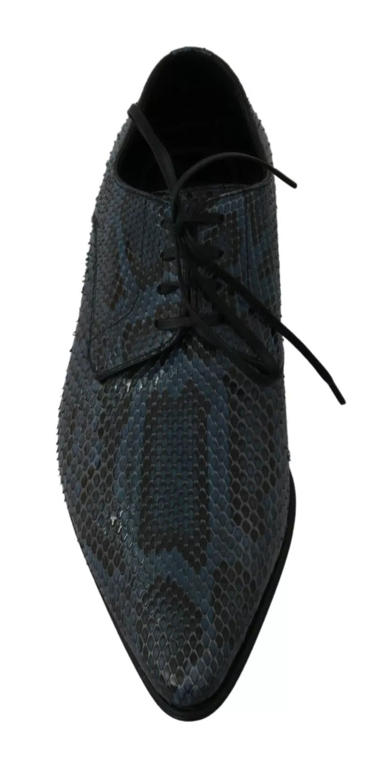 Zapatos de pitón azul de piel de serpiente Dolce & Gabbana