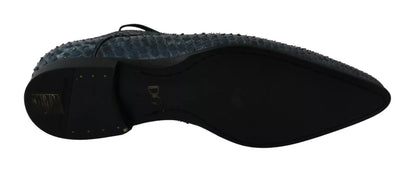 Zapatos de pitón azul de piel de serpiente Dolce & Gabbana