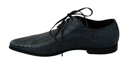 Zapatos de pitón azul de piel de serpiente Dolce & Gabbana