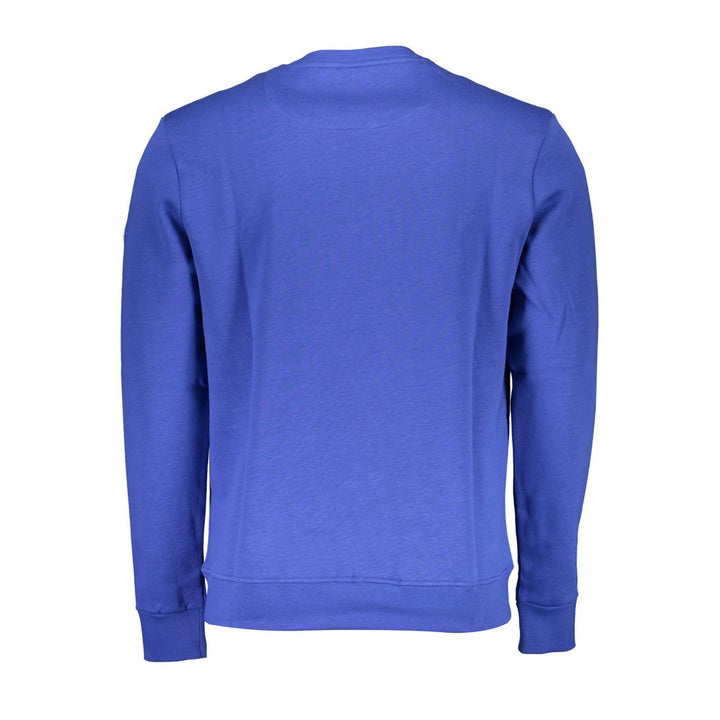 North Sails Blue Cotton Men Sweatshirt