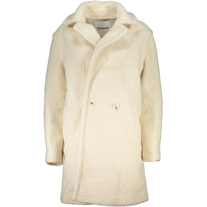 Desigual Bianco Polyester Women Jacket
