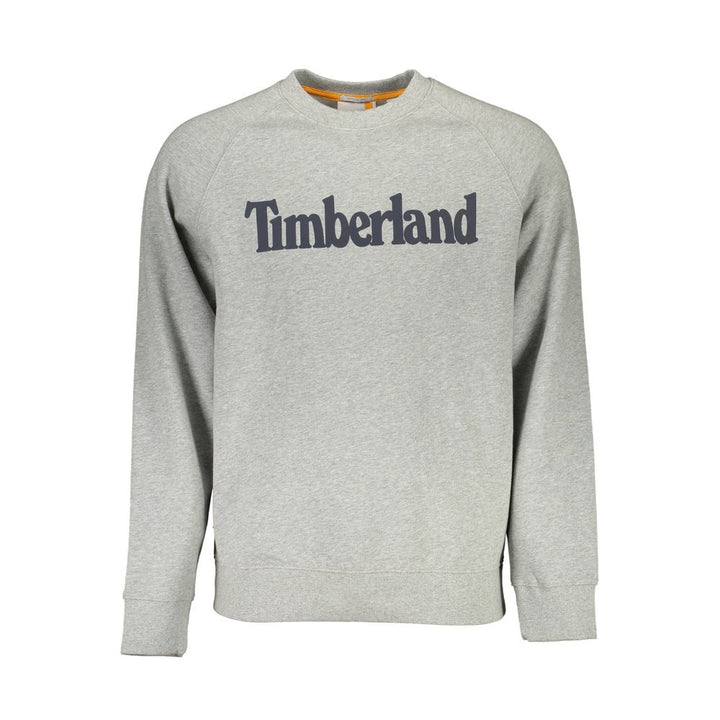 Timberland Grey Cotton Men Sweatshirt