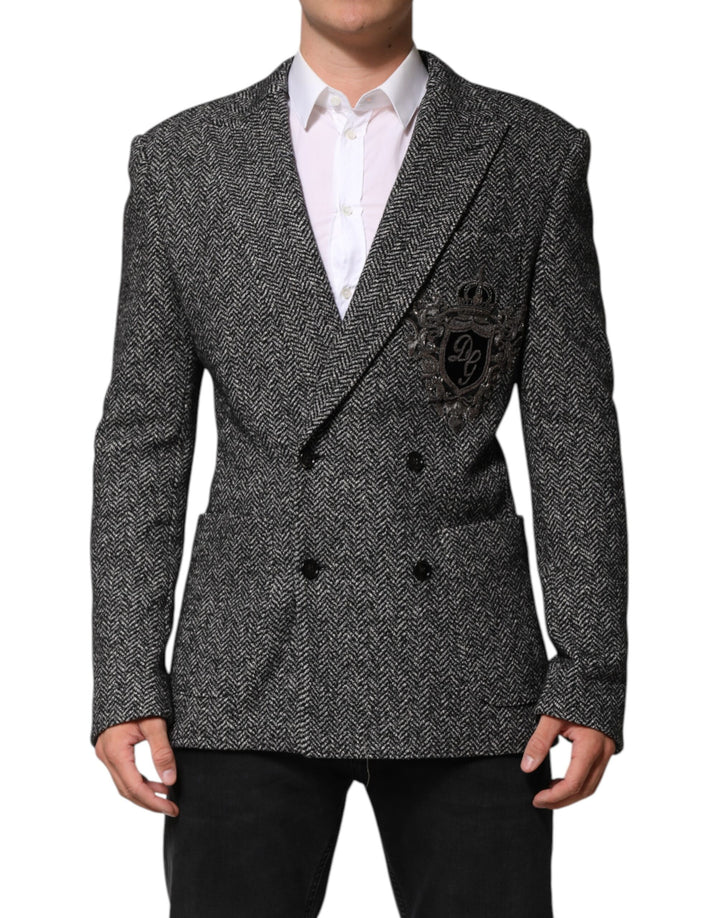 Dolce & Gabbana Americana de Traje Cruzada para Hombre en Blanco y Negro