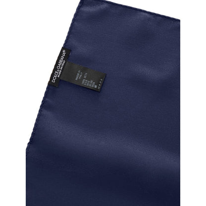 Pañuelo de bolsillo Dolce & Gabbana de seda azul