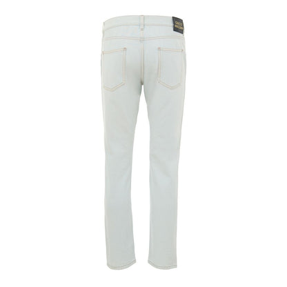Jeans rectos de algodón azul de Gucci