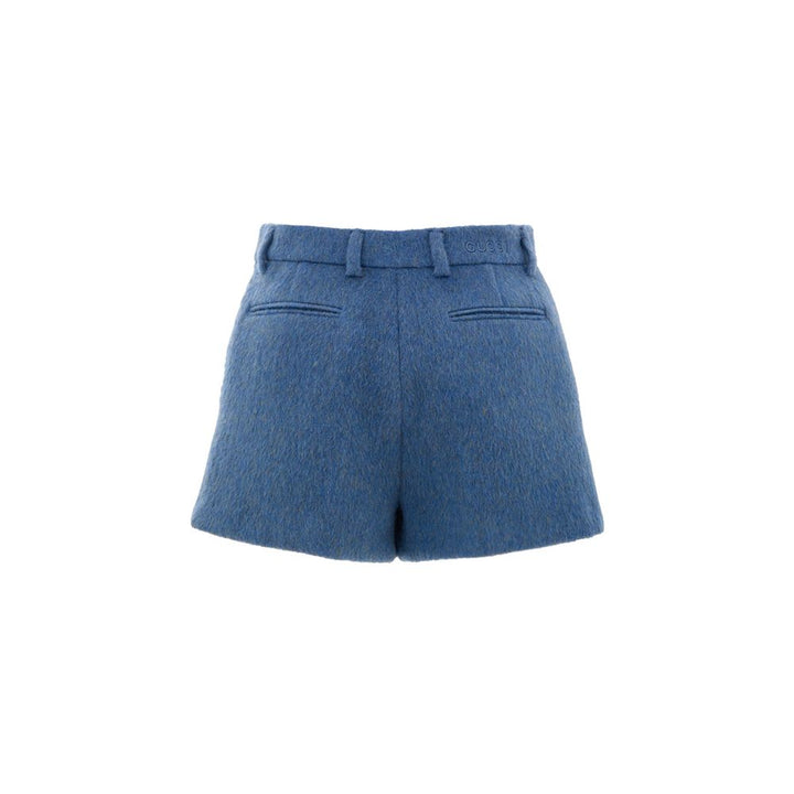 Pantalones cortos de lana azules de Gucci