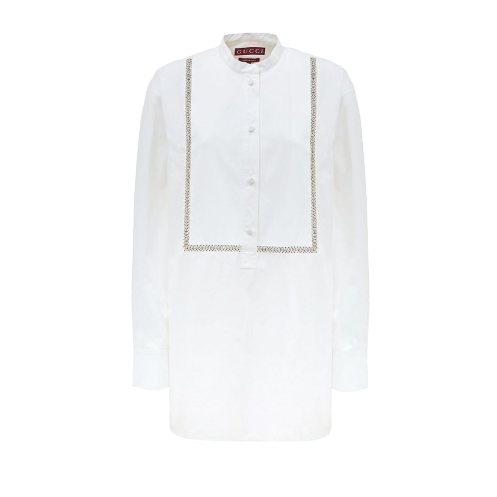 Blusa de algodón blanca Gucci