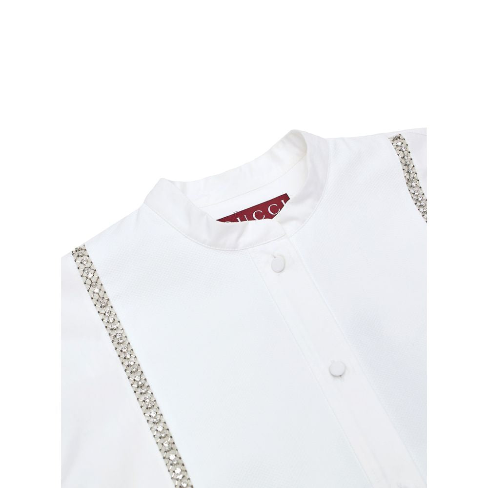 Blusa de algodón blanca Gucci