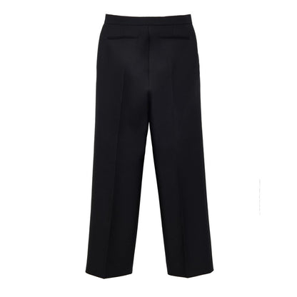 Pantalones casuales de algodón negro Gucci