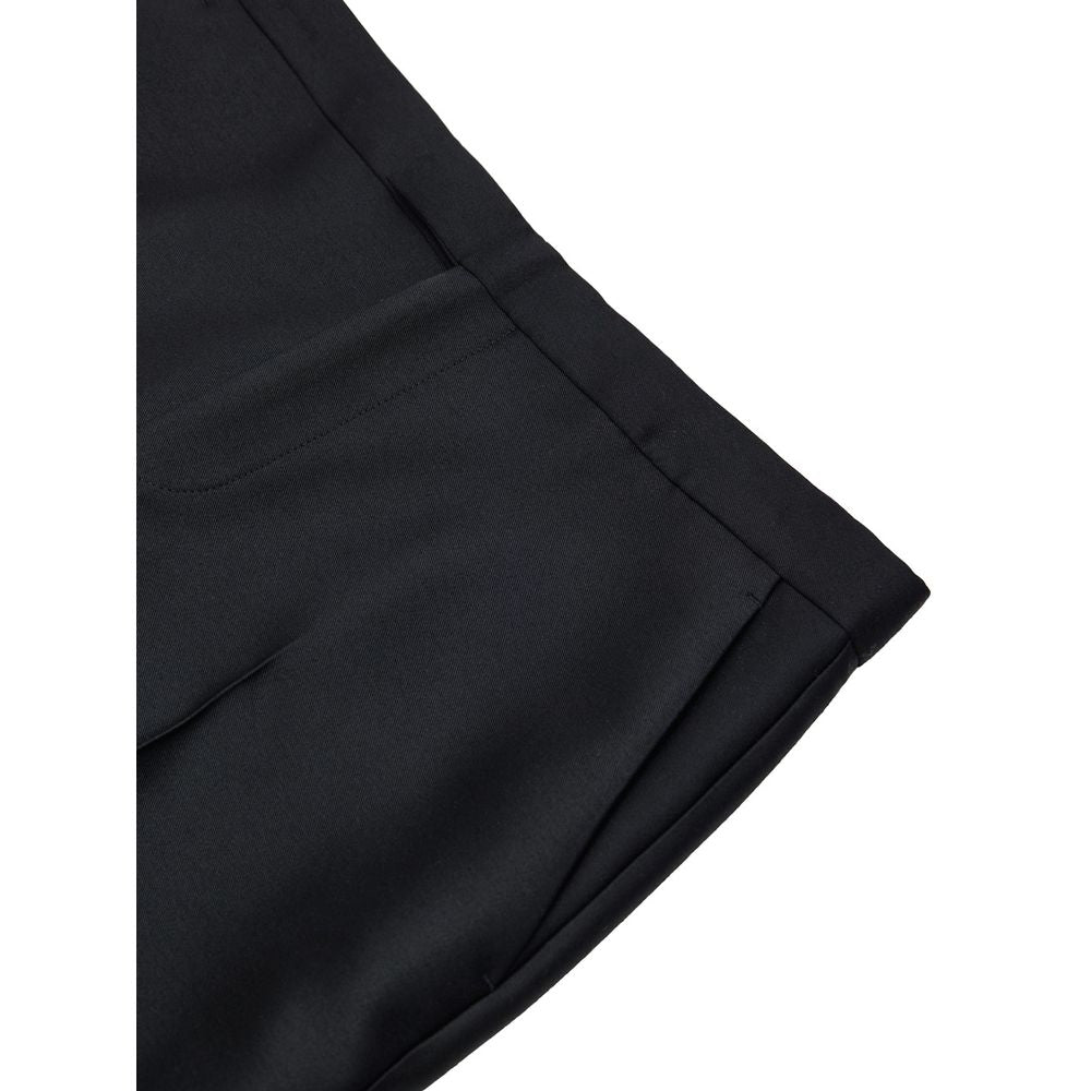 Pantalones casuales de algodón negro Gucci