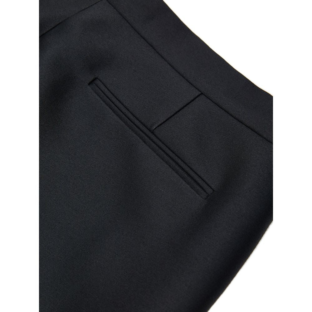 Pantalones casuales de algodón negro Gucci