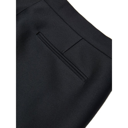 Pantalones casuales de algodón negro Gucci