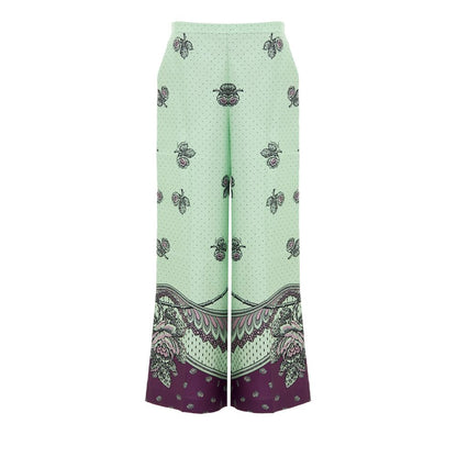 Gucci Green Silk Casual Pants