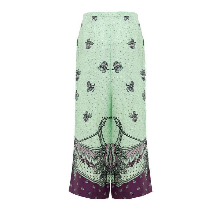 Gucci Green Silk Casual Pants