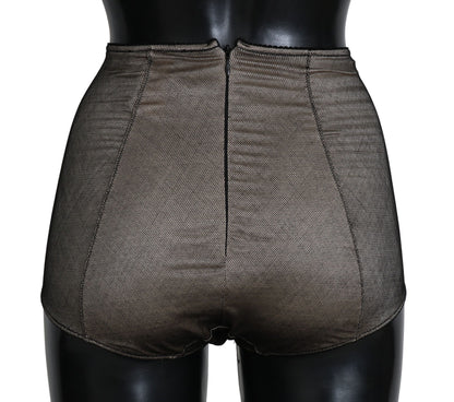 Bas de sous-vêtements Dolce & Gabbana beige avec filet noir
