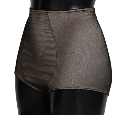 Bas de sous-vêtements Dolce & Gabbana beige avec filet noir