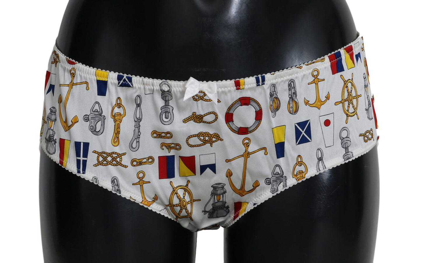 Bas de pyjama en soie à imprimé marin Dolce & Gabbana