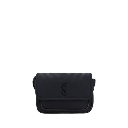 Bolso de hombro Saint Laurent negro de nailon
