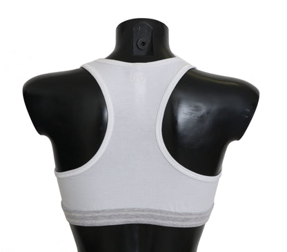 Soutien-gorge Dolce & Gabbana en coton blanc stretch sport