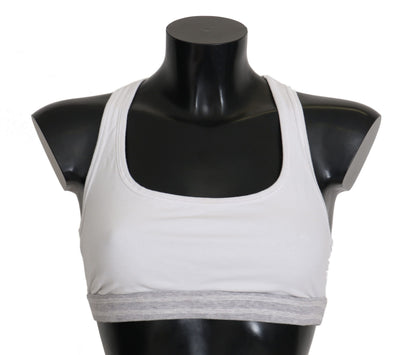 Soutien-gorge Dolce & Gabbana en coton blanc stretch sport
