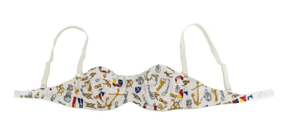 Sous-vêtement Balconcino Dolce & Gabbana blanc à imprimé marin
