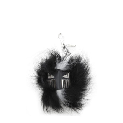 Collar de piel negro Fendi