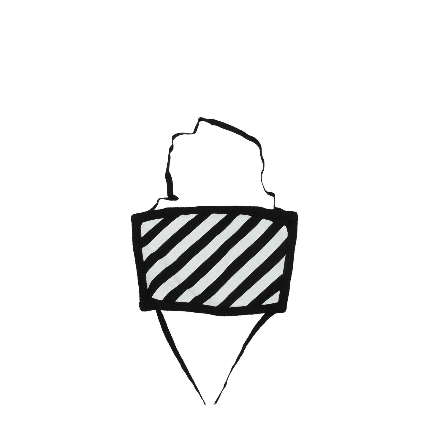 Mascarilla Off-White de algodón negro