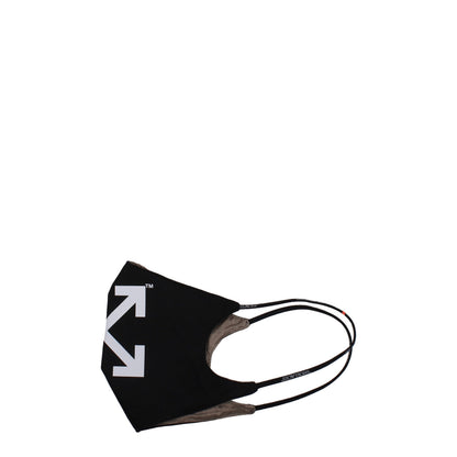 Mascarilla facial Off-White de algodón negro