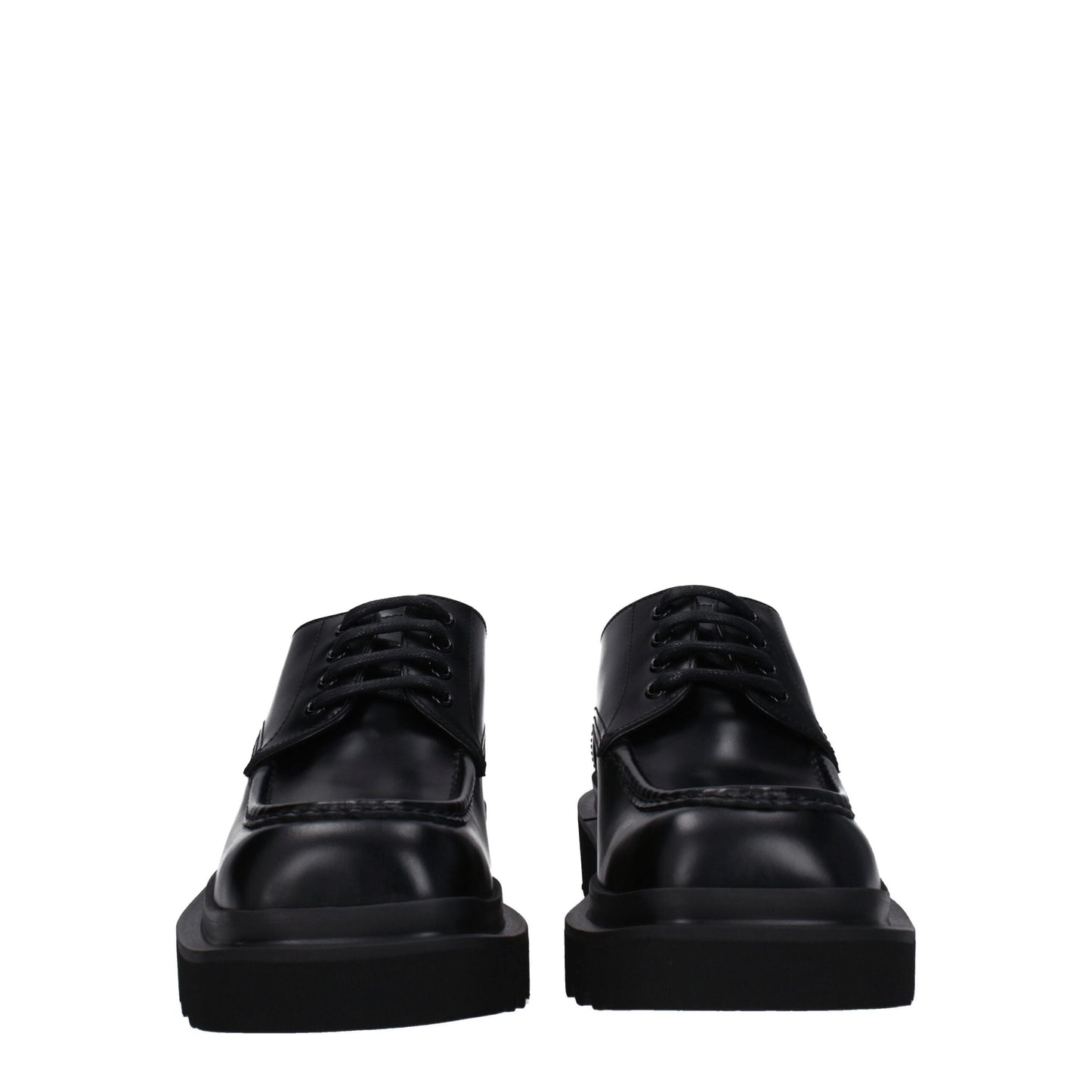 Zapatos Oxford y Derby de cuero negro Dolce & Gabbana